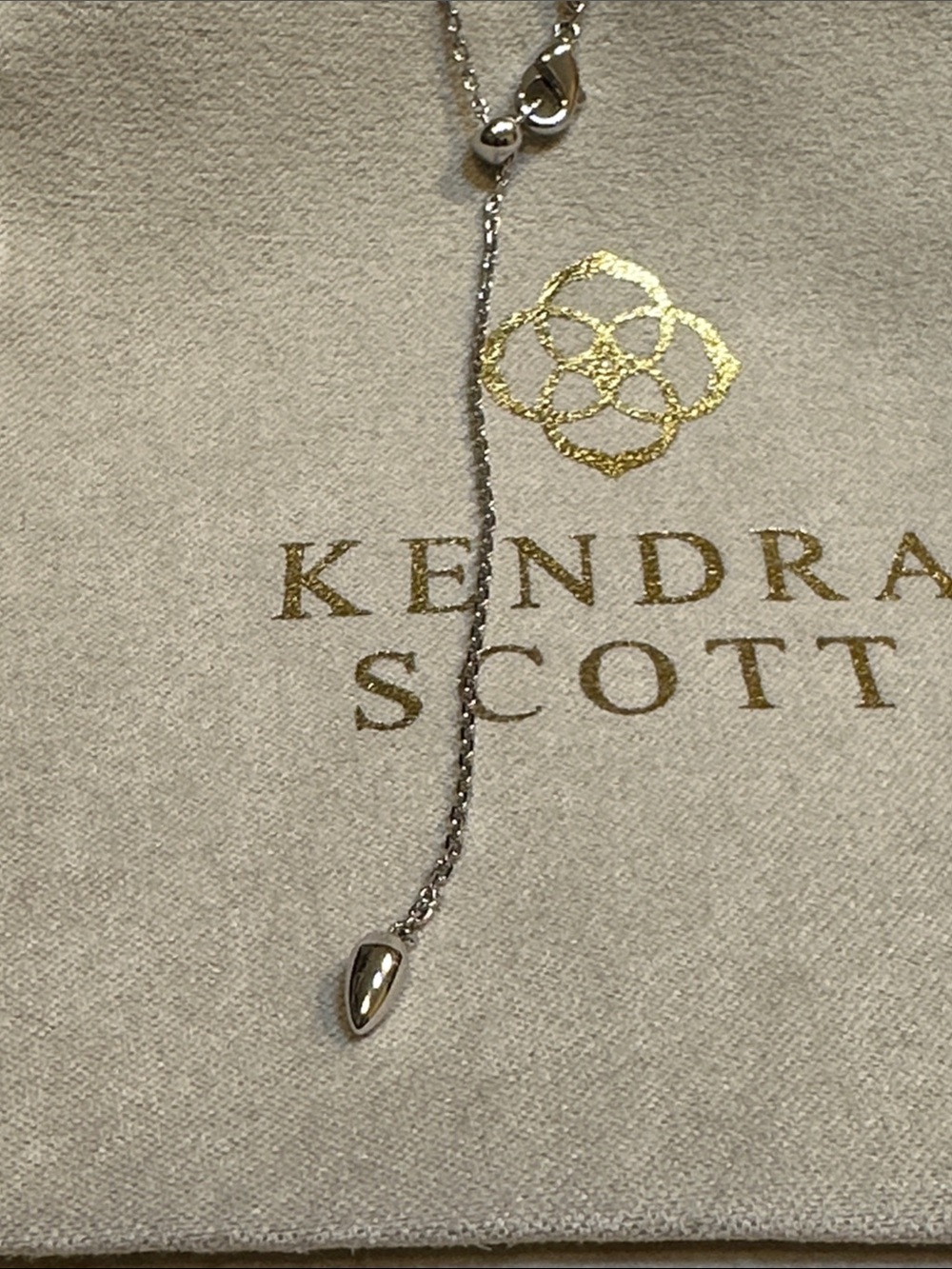 Kendra Scott Silver Crystal Butterfly Necklace - Picture 5 of 6